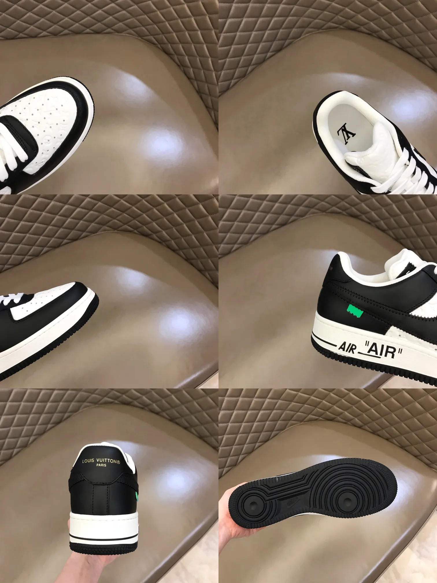 Men's shoes 💰p420 "*OUIS *UITTO*" x OFF-WHITE x Nike tripartite collaboration! Trendy and cool men's casual sports shoes with unrivaled color matching. The design idea basically continues the style of THE TEN. The Swoosh line and tongue label have a very familiar visual effect and are both fashionable and trendy! A must-have for fashionistas! The effect on your feet is absolutely stunning! Size: 38-45
